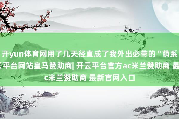 开yun体育网用了几天径直成了我外出必带的“萌系单品”-开云平台网站皇马赞助商| 开云平台官方ac米兰赞助商 最新官网入口